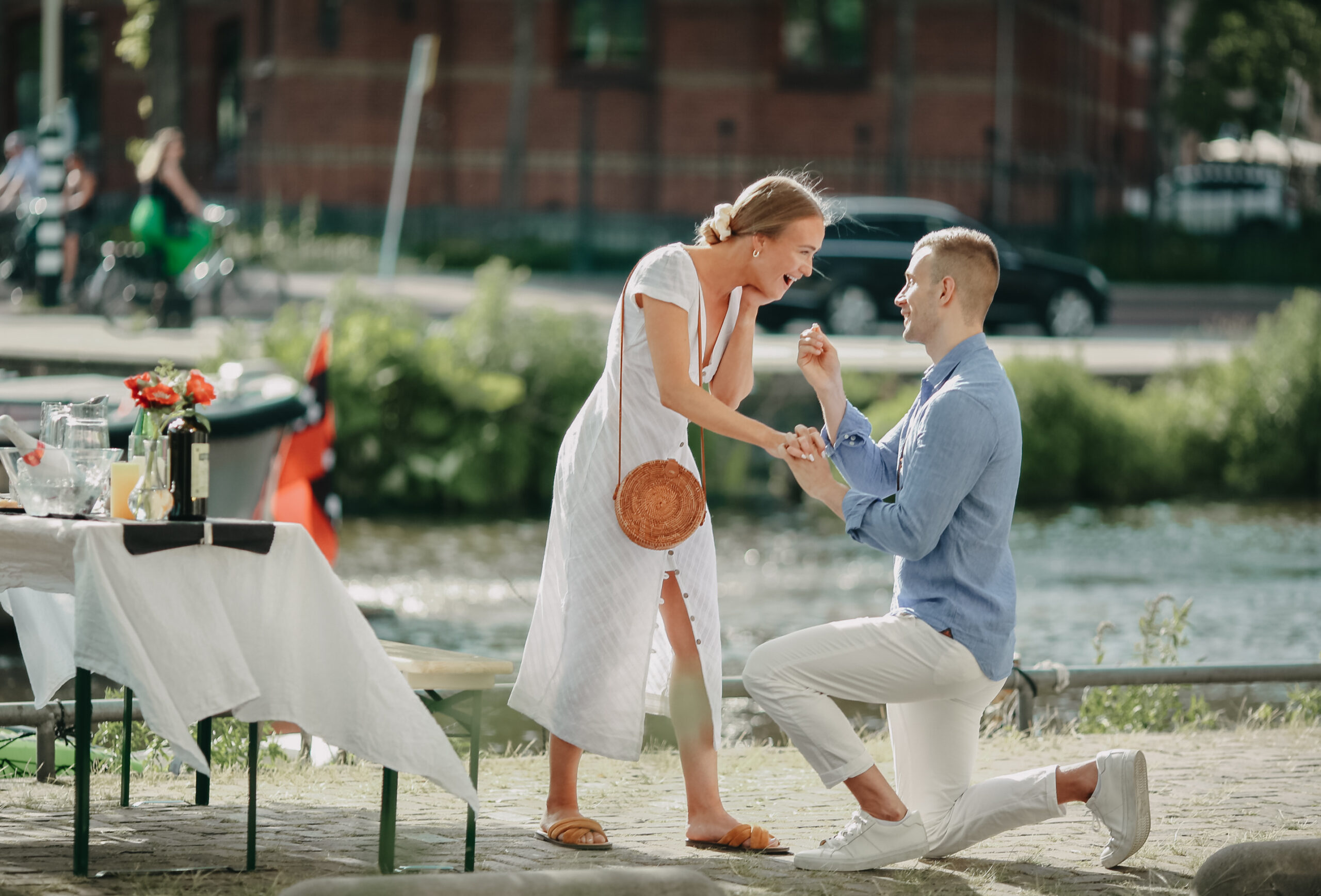 Elopement Photoshoot at Amsterdam Canals