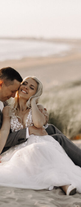 Bridal Couple Beach Photoshoot